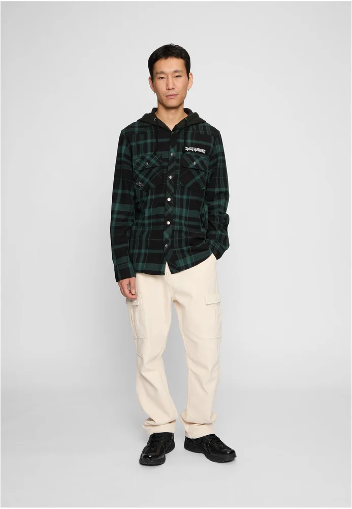 Iron Maiden Checkshirt Sweathood Eddy – Bild 3