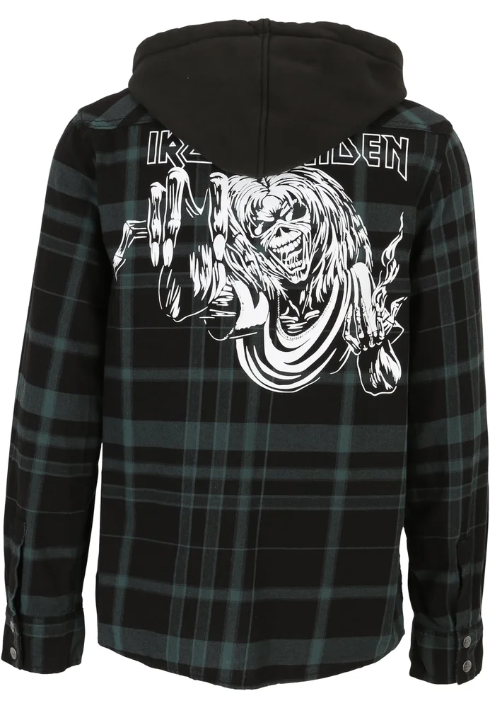 Iron Maiden Checkshirt Sweathood Eddy – Bild 6