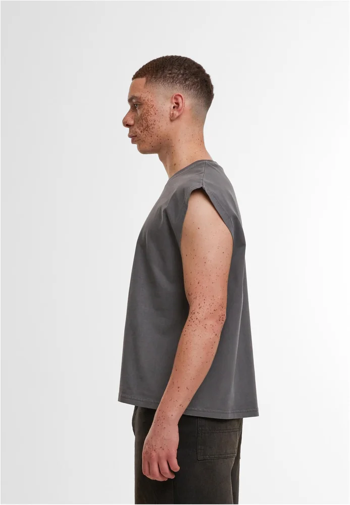 Vintage Cropped Heavy Sleeveless Tee – Bild 3