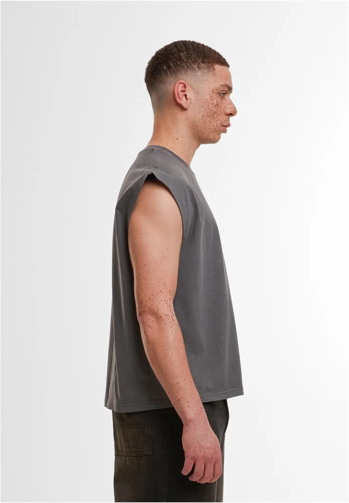 Vintage Cropped Heavy Sleeveless Tee – Bild 4