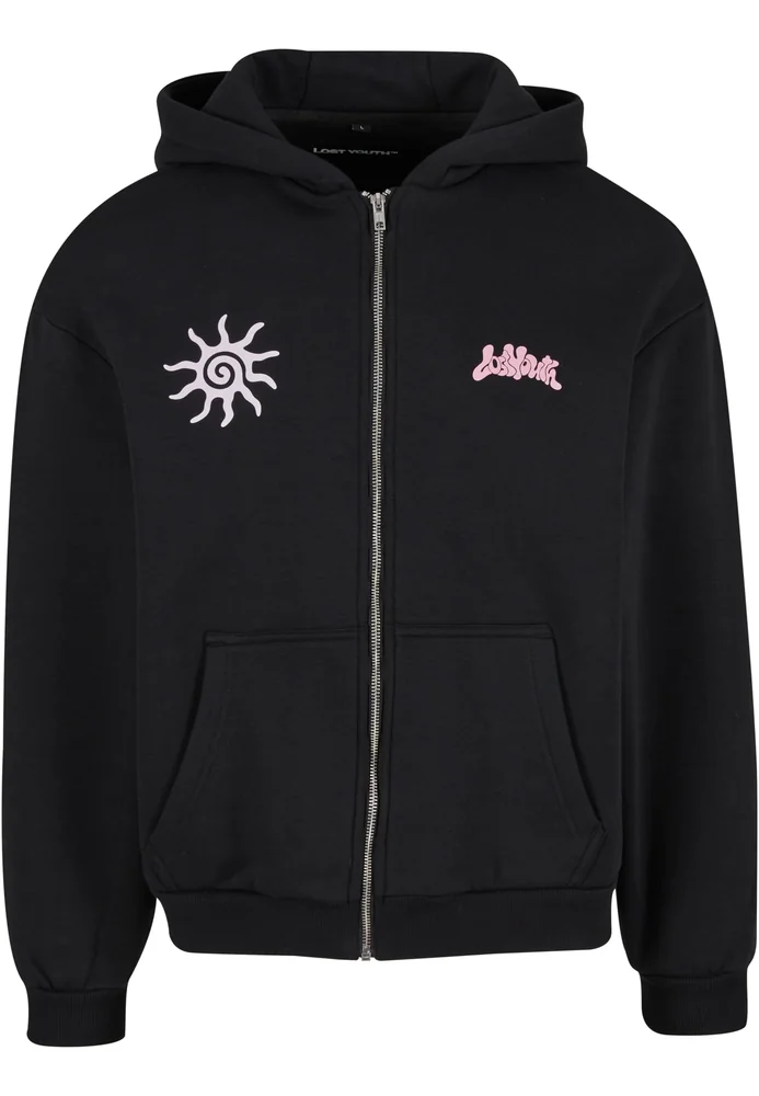Lost Youth Oversized Zip Hoodie - With Love – Bild 4