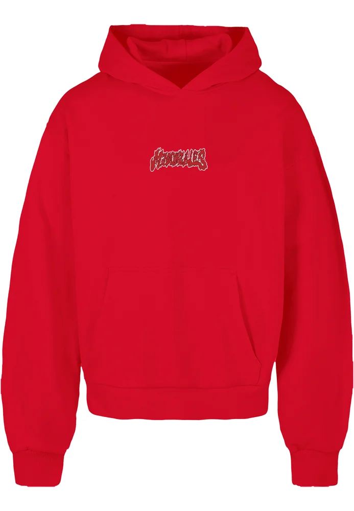 MJG Heavy Oversized Hoody - Ornament of Ashes cityred S – Bild 3