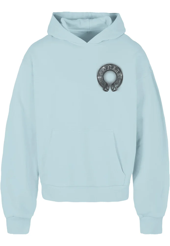 MJG Heavy Oversized Hoody - Fallen Angel oceanblue M – Bild 3
