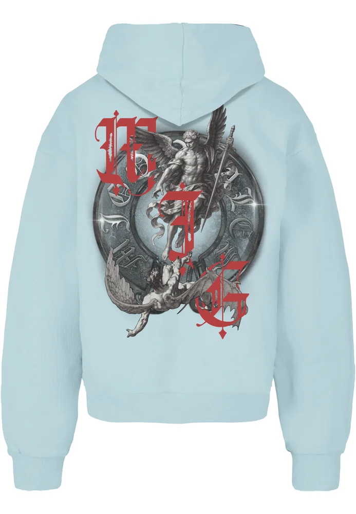 MJG Heavy Oversized Hoody - Fallen Angel oceanblue M – Bild 4