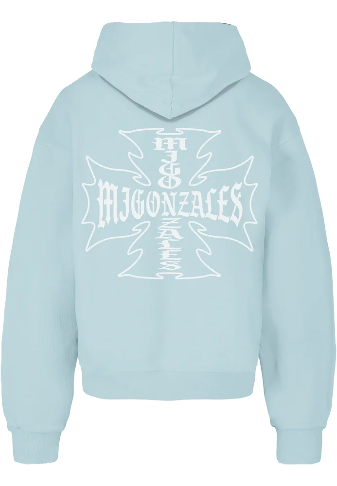MJG Heavy Oversized Hoody - Iron Cross oceanblue M – Bild 4