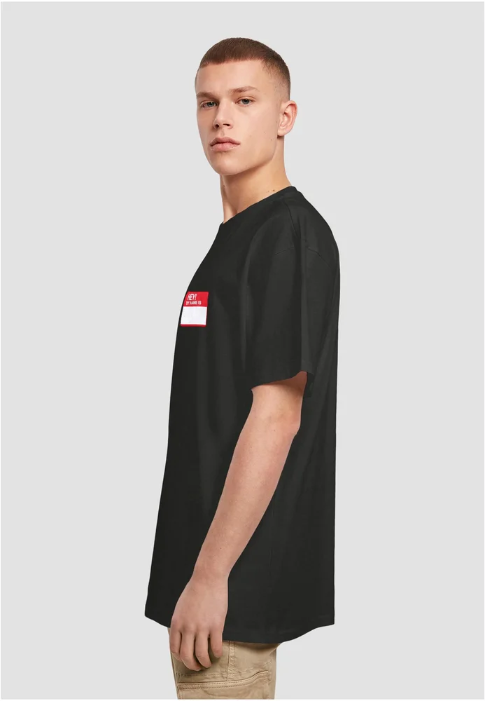 Hey! My Name Is Oversize Tee black XXL – Bild 3