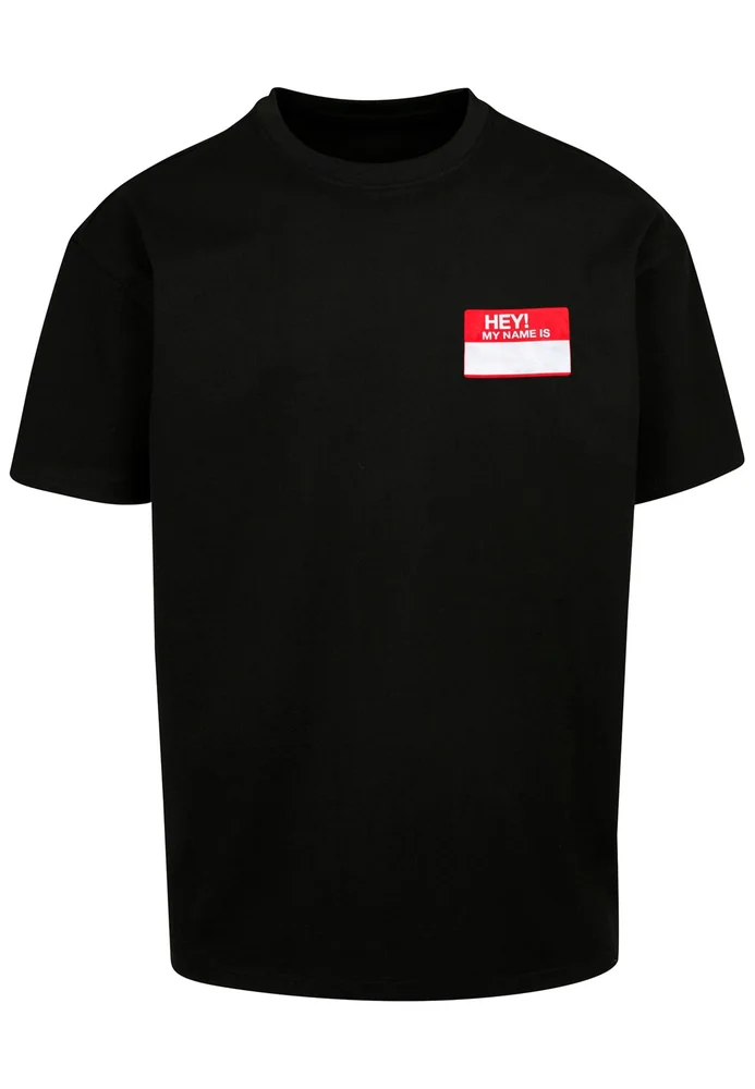 Hey! My Name Is Oversize Tee black XXL – Bild 5