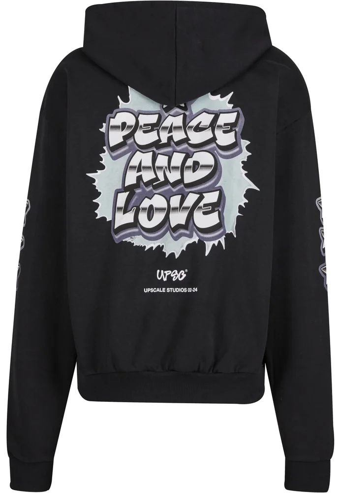 Peace&Love Ultra Heavy Oversize Hoodie – Bild 5