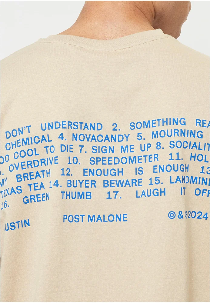 Post Malone Tracklist Oversize Tee – Bild 5