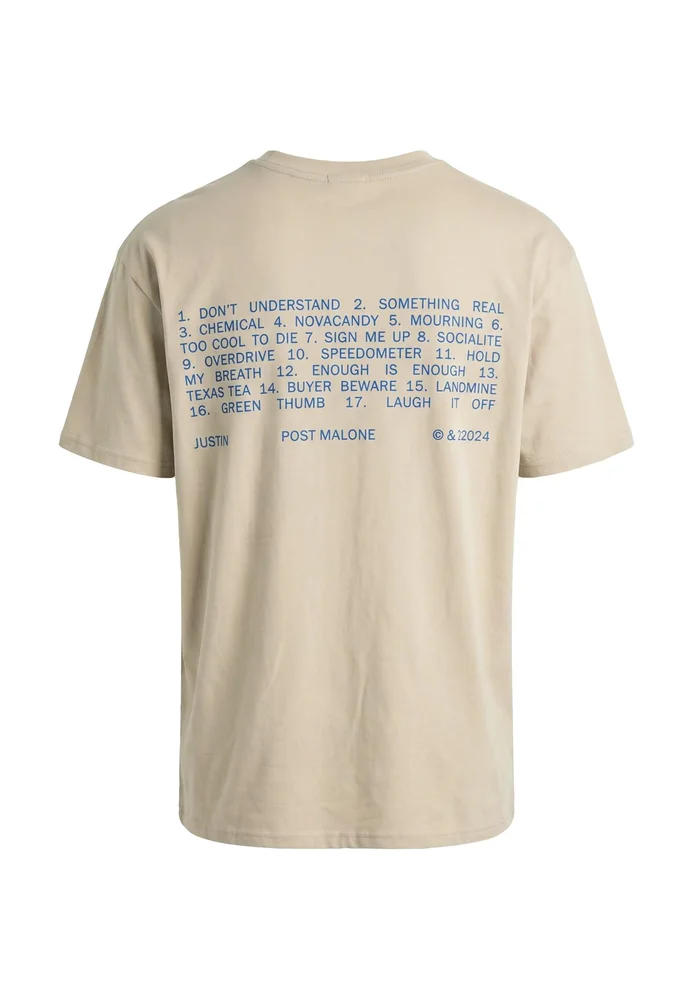 Post Malone Tracklist Oversize Tee wetsand XL – Bild 4