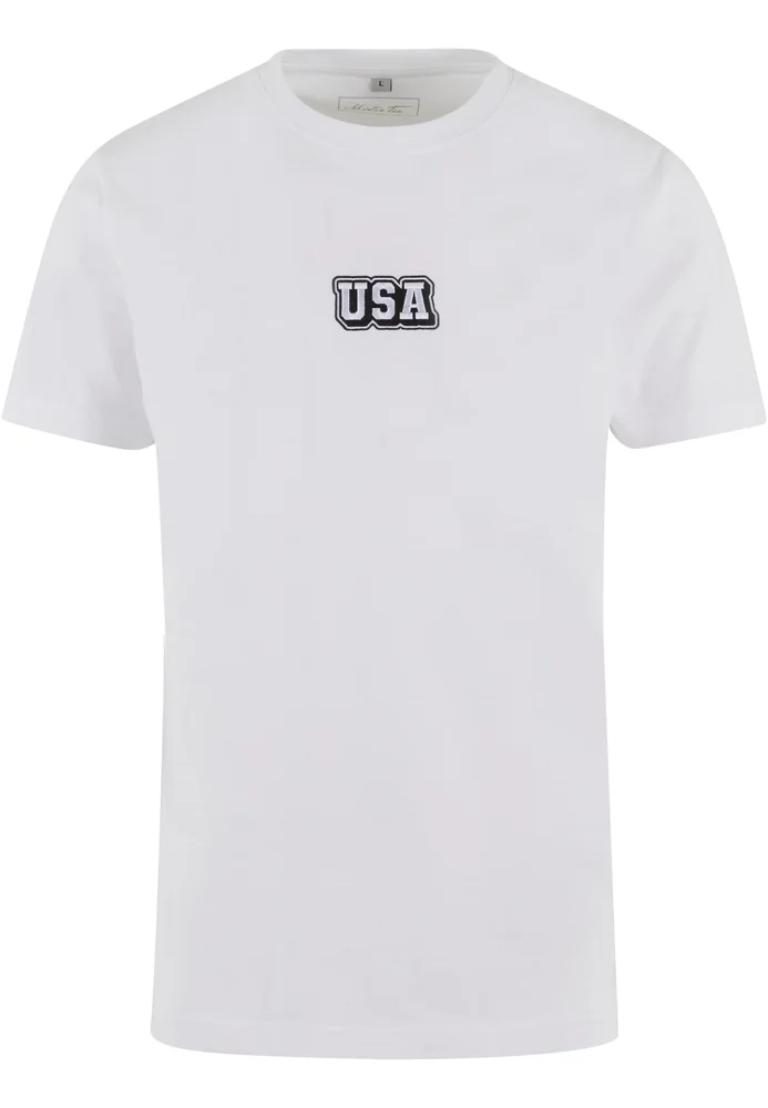 USA College Wording Patch Tee white L – Bild 3