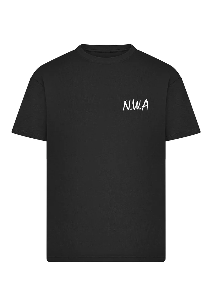 N.W.A Logo FB Oversize Tee black L – Bild 3