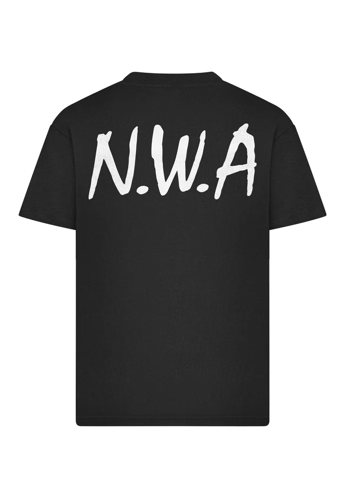 N.W.A Logo FB Oversize Tee black L – Bild 4
