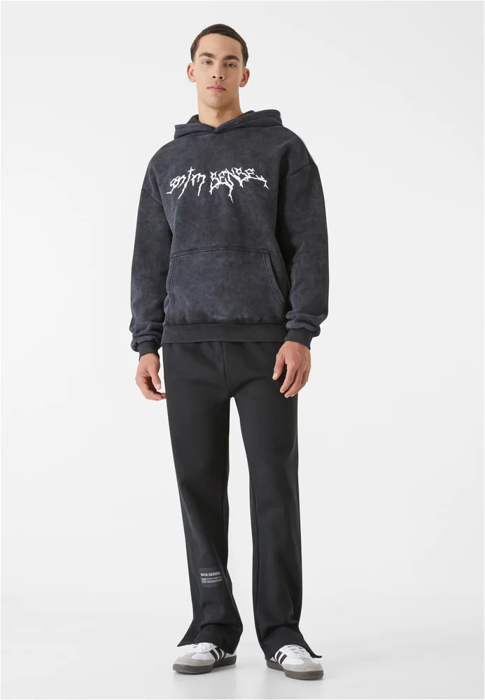 Sense Goth Print Hoodie Washed – Bild 3