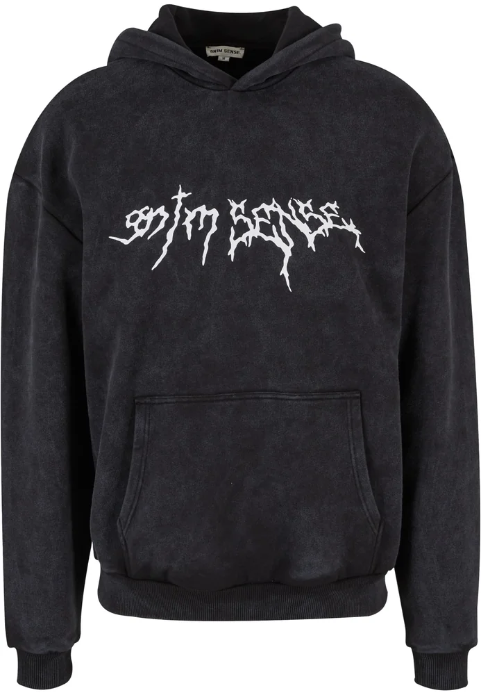 Sense Goth Print Hoodie Washed – Bild 7