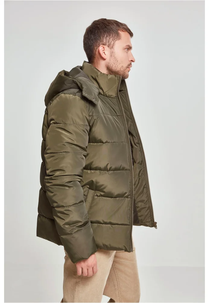 Hooded Puffer Jacket darkolive XL – Bild 4