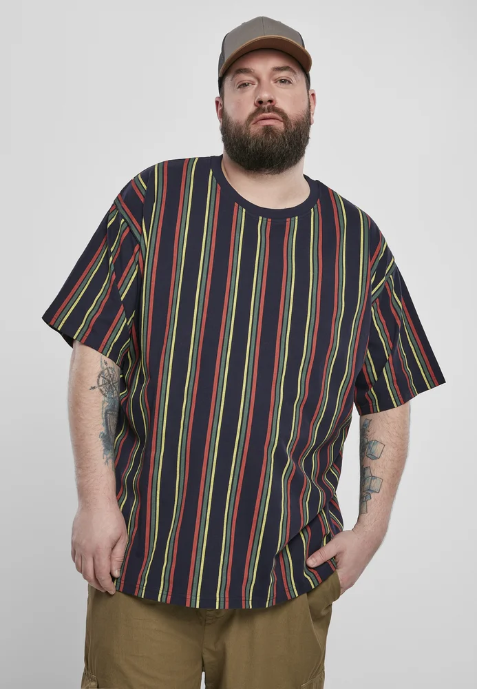 Printed Oversized Retro Stripe Tee – Bild 6