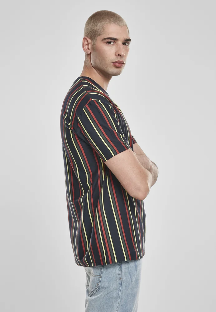 Printed Oversized Retro Stripe Tee – Bild 4