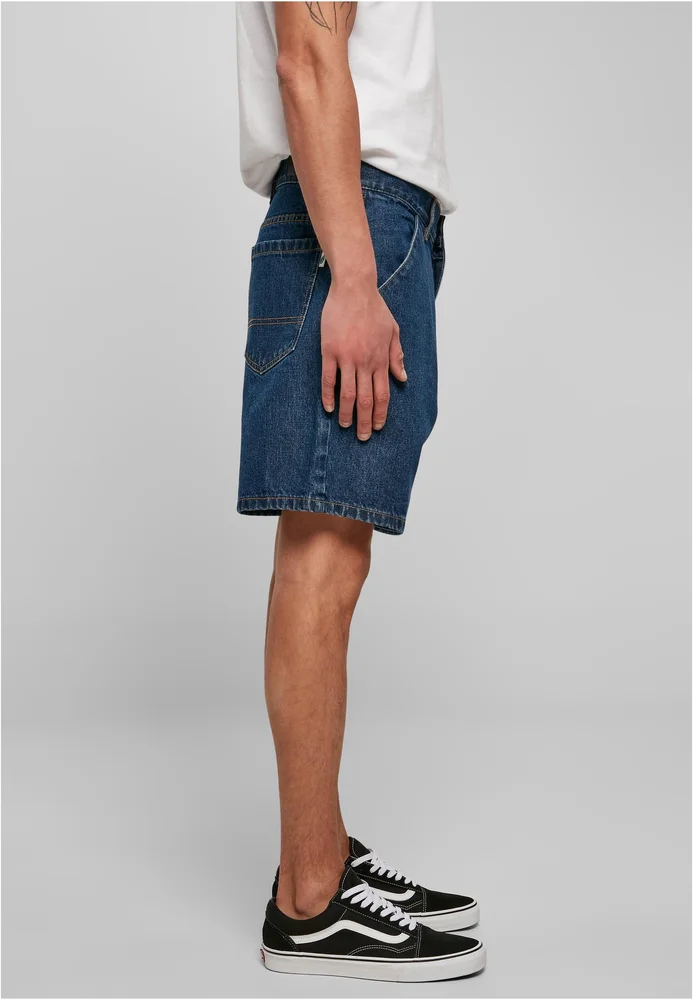 Essentials Denim Bermuda Shorts mid indigo washed 32 – Bild 4