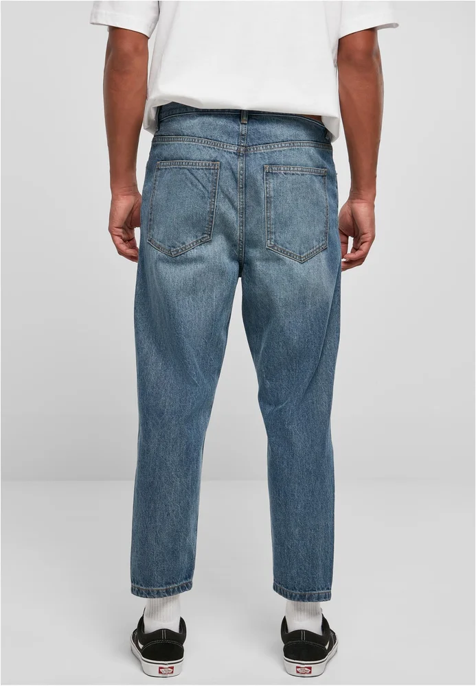 Rückansicht von Cropped Tapered Jeans