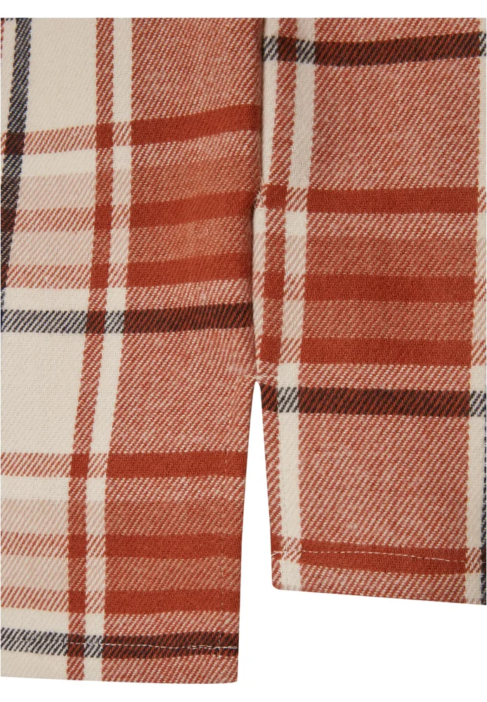 Long Oversized Checked Leaves Shirt – Bild 11