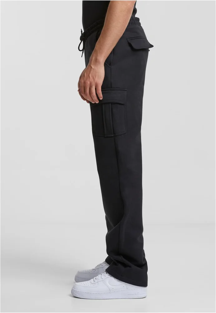 Heavy Straight Leg Cargo Sweatpants black 3XL – Bild 3