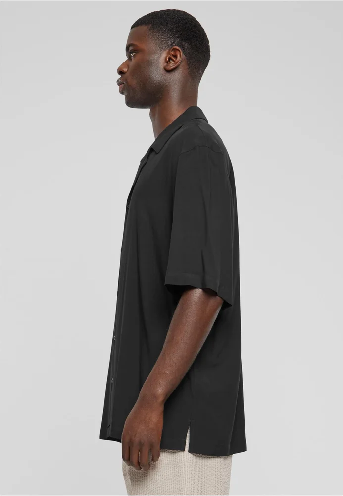 Loose Viscose Shirt black 5XL – Bild 3