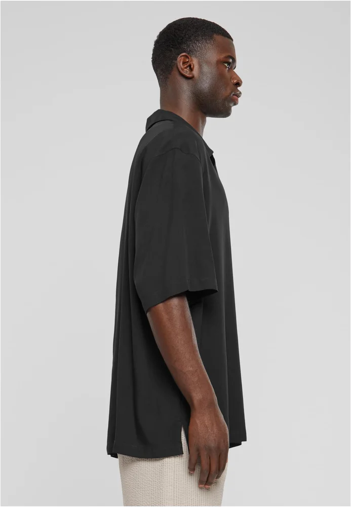 Loose Viscose Shirt black 5XL – Bild 4