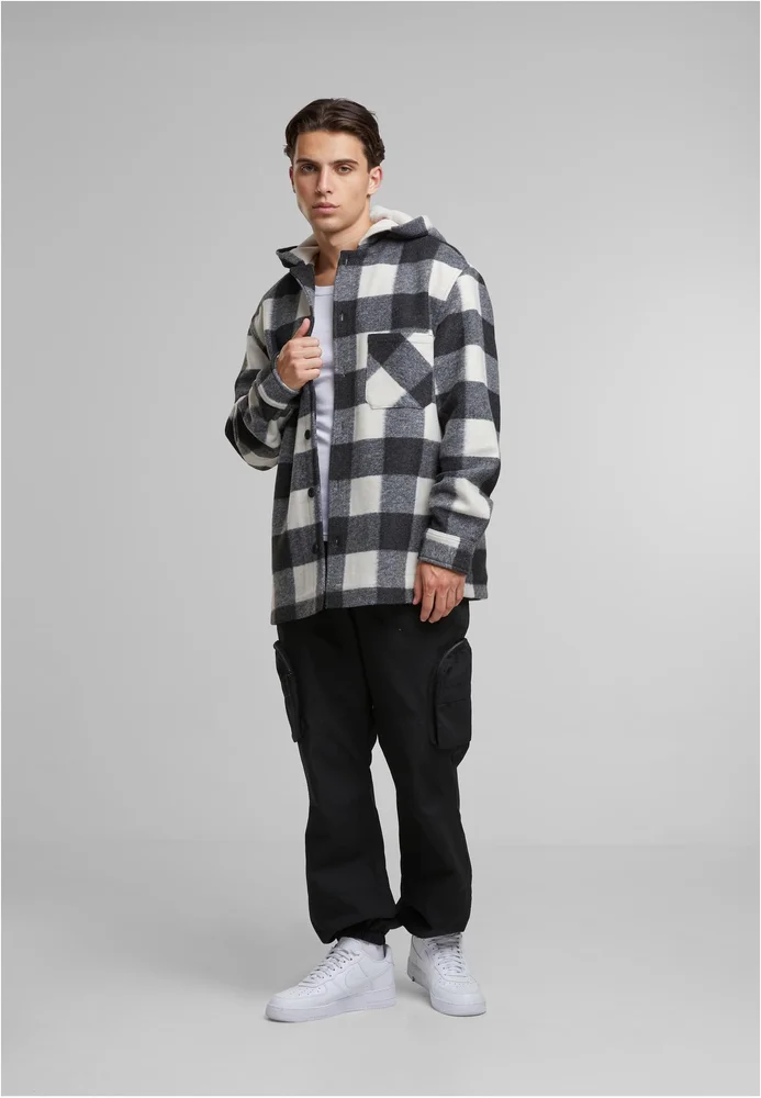 Big Check Jacket With Hood – Bild 3