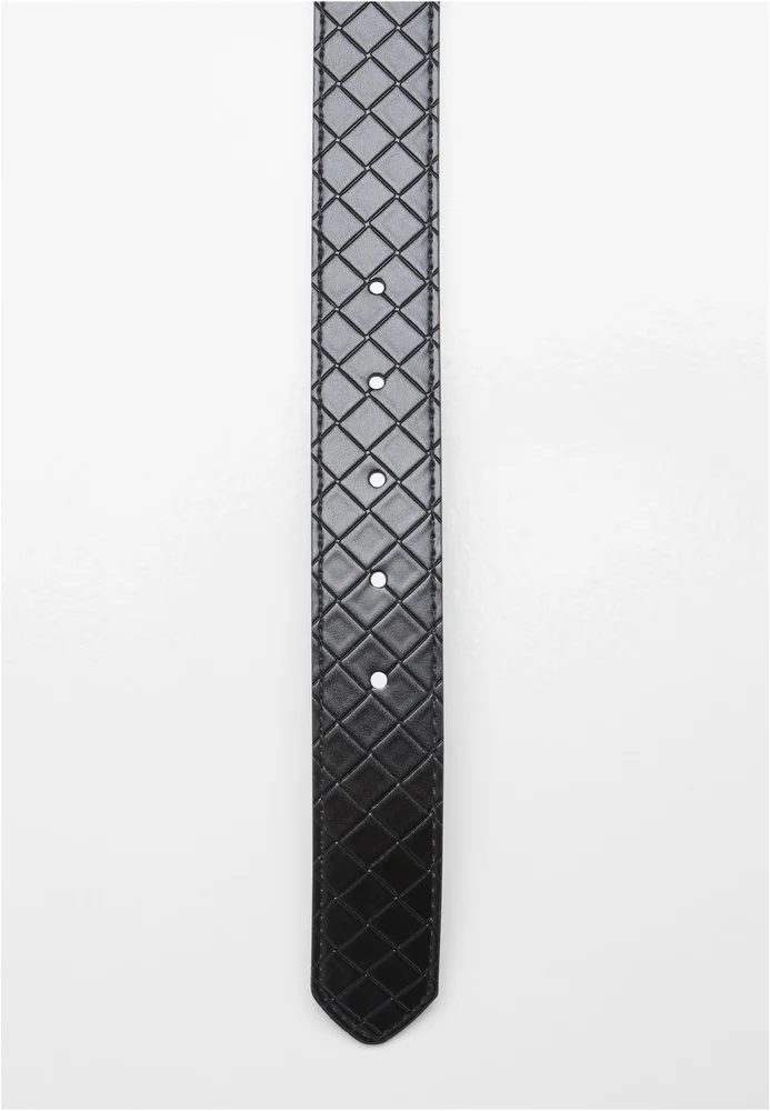 Woven Embossed Synthetic Leather Belt – Bild 3