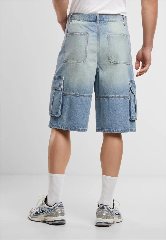 Relaxed Denim Cargo Shorts – Bild 3