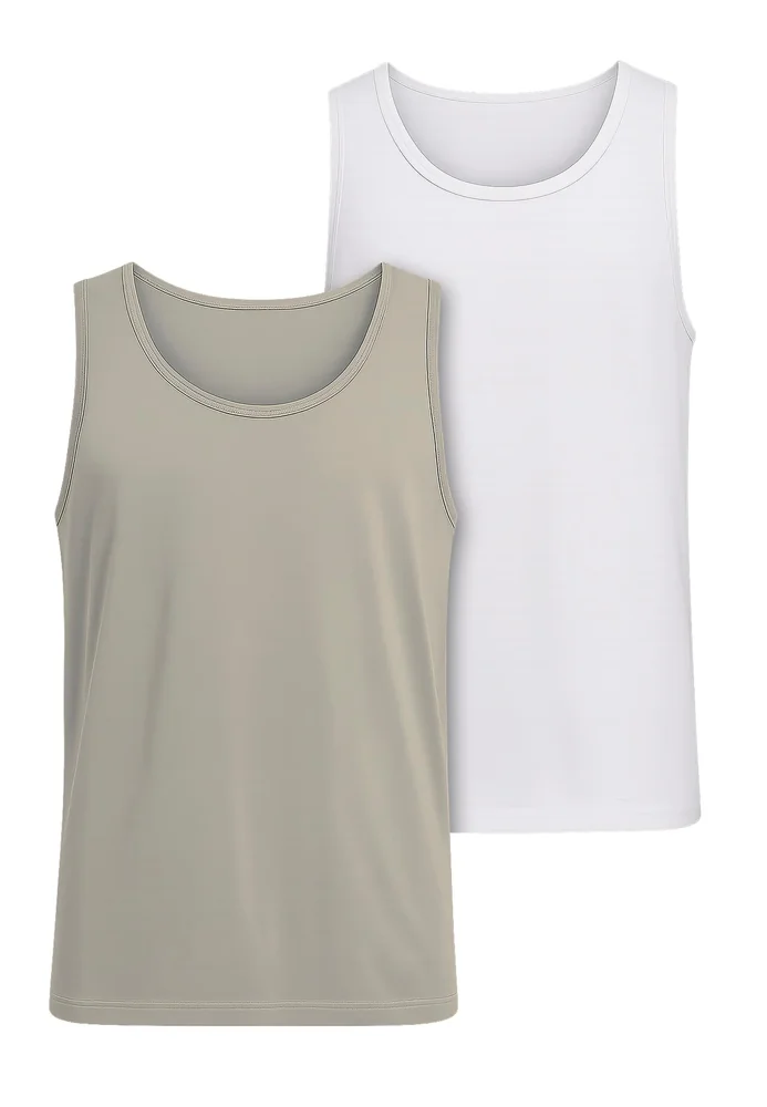Jersey Loose Tank 2-Pack black+black 3XL – Bild 5