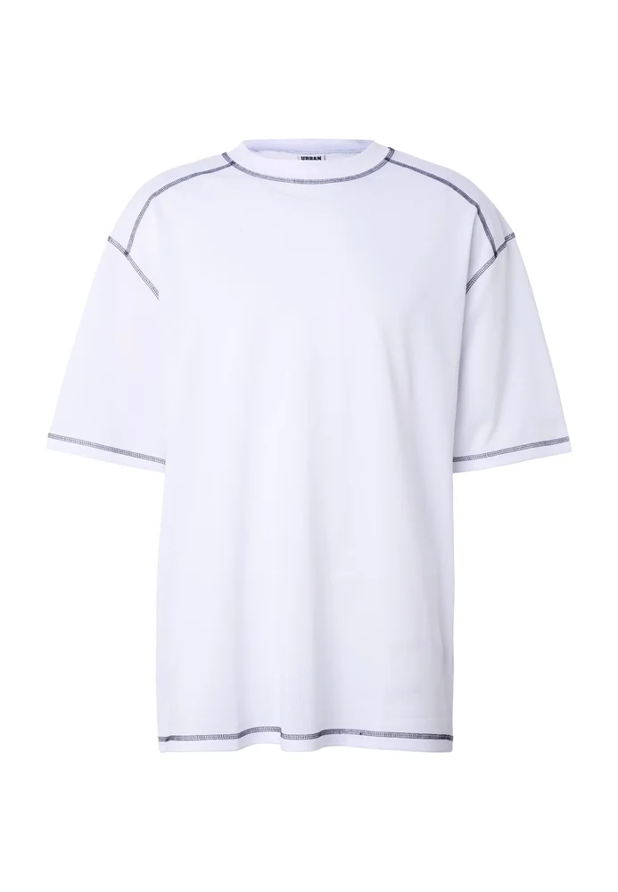 Oversized Closehole Mesh Tee black M – Bild 3