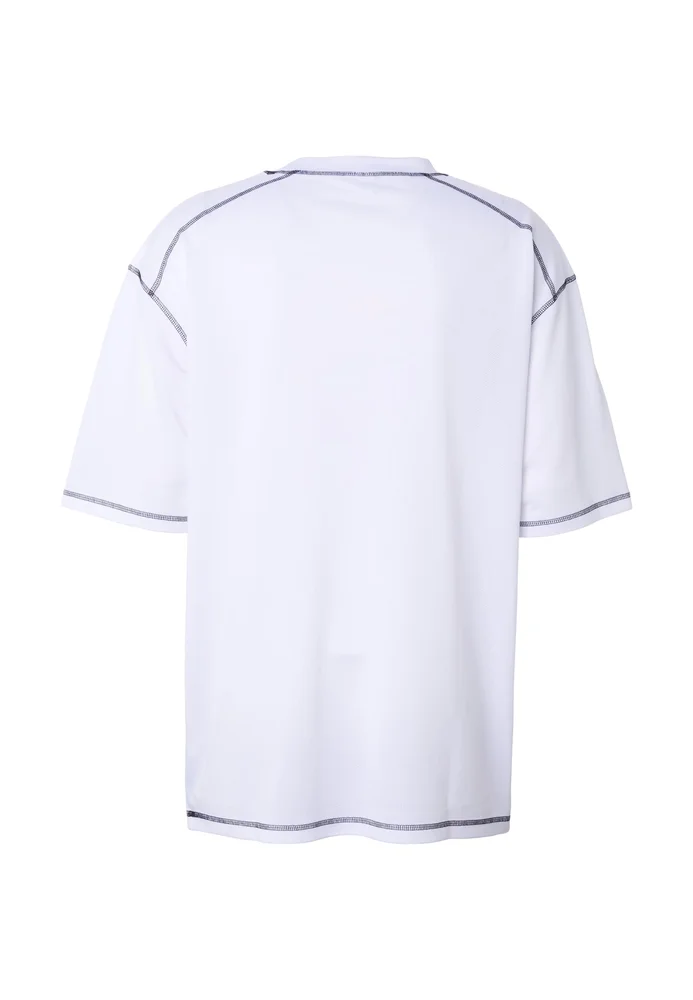 Oversized Closehole Mesh Tee black M – Bild 4