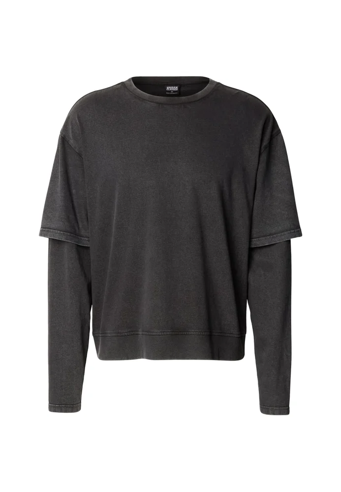 Washed Double Layered Longsleeve cloud 4XL – Bild 3