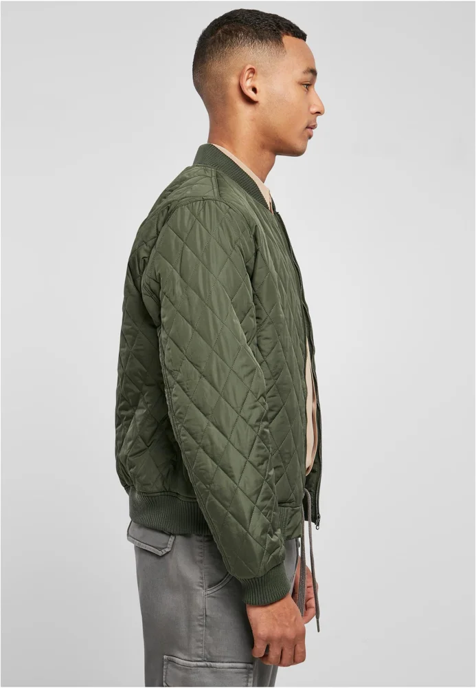 Urban Classics Diamond Quilt Nylon Jacket Herren – Bild 4