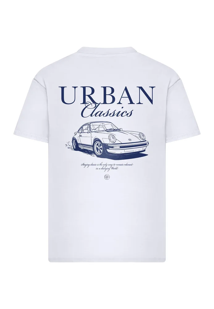 Urban Classics Fast Logo Loose Tee white L – Bild 4